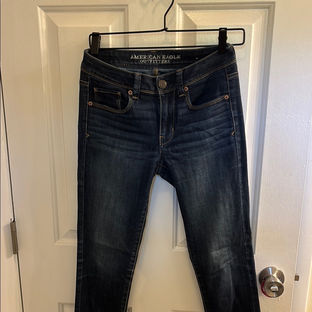 American Eagle Outfitters Women's Deep Indigo Skinny Jeans